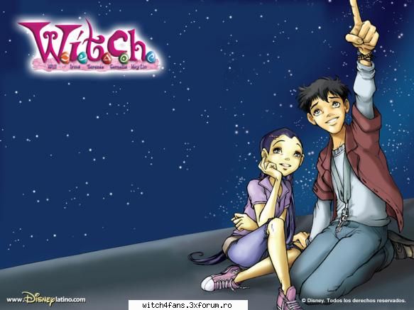 Wallpaper-uri cu W.i.t.c.h. - Hay Lin cu prietenul ei - POZE W.I.T.C.H.